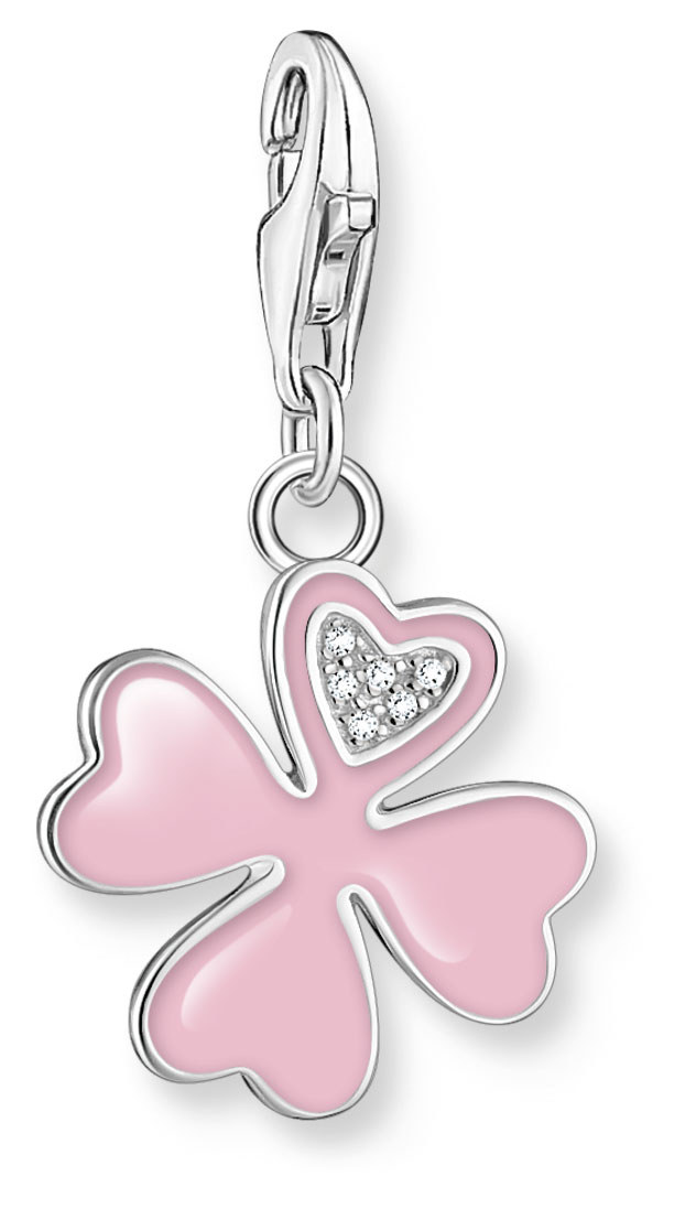 Thomas Sabo Charm Club Charmista Pink Cloverleaf Hela