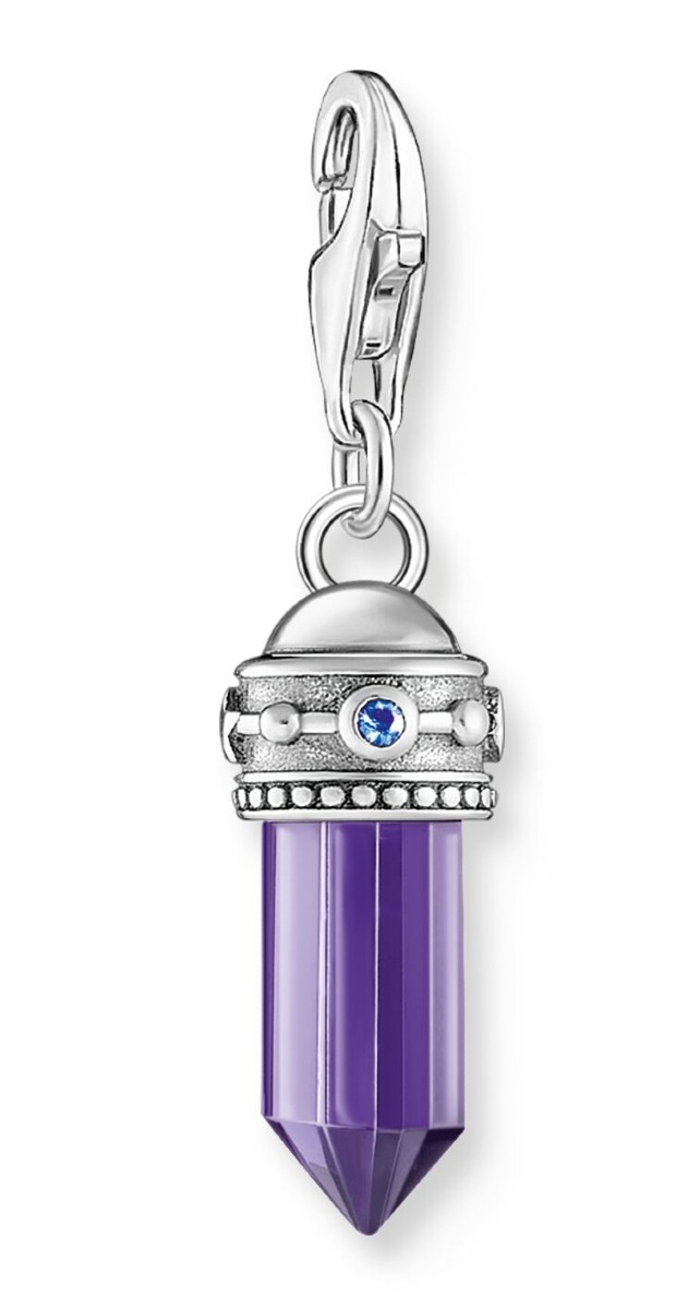 Thomas Sabo Charm Club Charmista Hexagon Purple Stone Fine Symbols