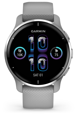 Garmin Venu 2 Plus Powder Grey silvertone 010-02496-10 - Keskisen Kello Oy