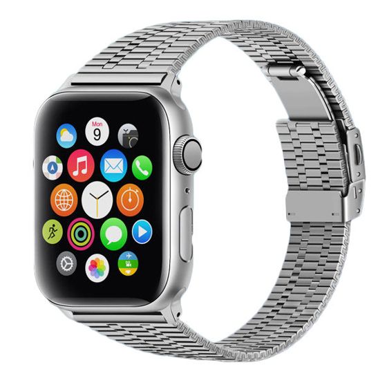 Apple Watch Classic teräsranneke hopea - Keskisen Kello Oy