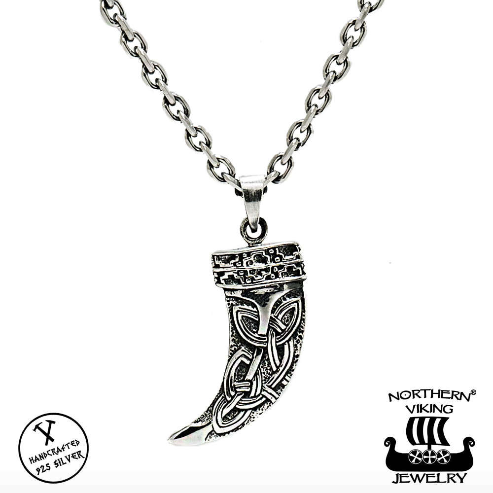 Northern Viking Jewelry Fenrir Sudenhammas hopeariipus NVJ-H-RS045 -  Keskisen Kello Oy